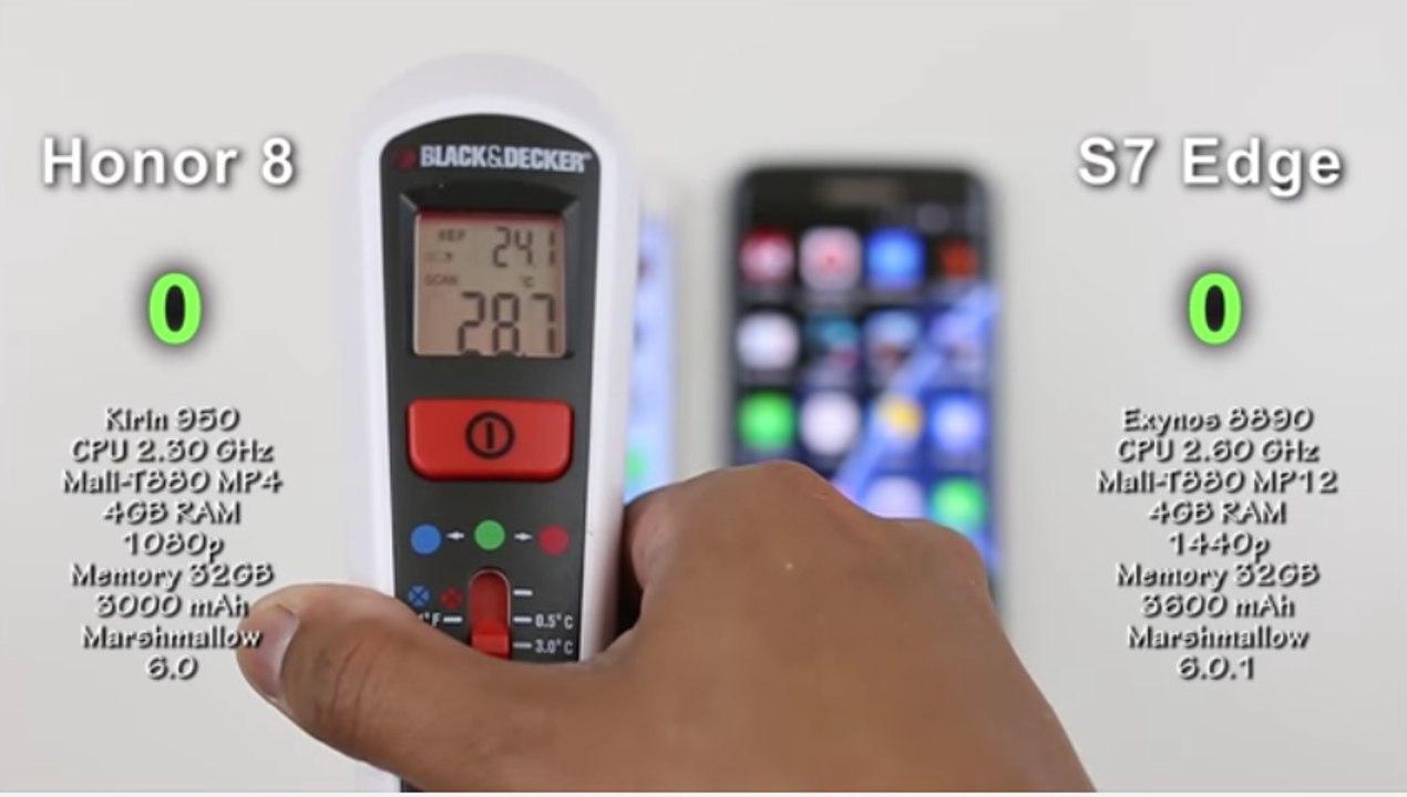 Huawei Honor 8 vs Samsung Galaxy S7 Edge - Speed Battery Multitasking Heat Test Comparison Review!