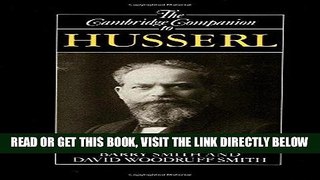 [EBOOK] DOWNLOAD The Cambridge Companion to Husserl (Cambridge Companions to Philosophy) PDF