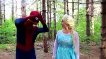 Spiderman VAMPIRE TOILET ATTACK! w_ Frozen Elsa Joker Maleficent Princess Anna Toys! Superheroes IRL