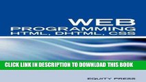 [Read] Ebook Web Programming Interview Questions with HTML, DHTML, and CSS: HTML, DHTML, CSS