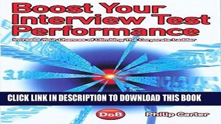 [Read] Ebook Boost Your Interview Test Performance New Version