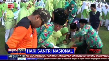 Puluhan Santri di Surabaya Pingsan Saat Upacara Bendera