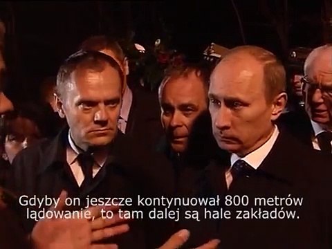 Видео Путина и Дональда Туска на месте Смоленской авиакатастрофы
