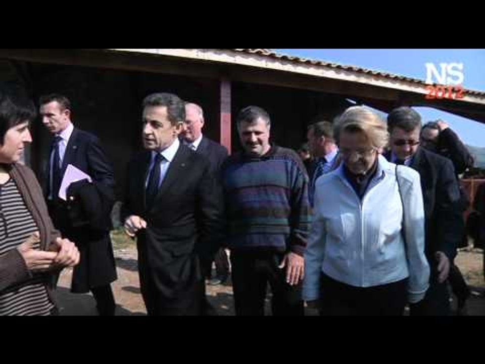 Nicolas Sarkozy rencontre les agriculteurs d'Itxassou