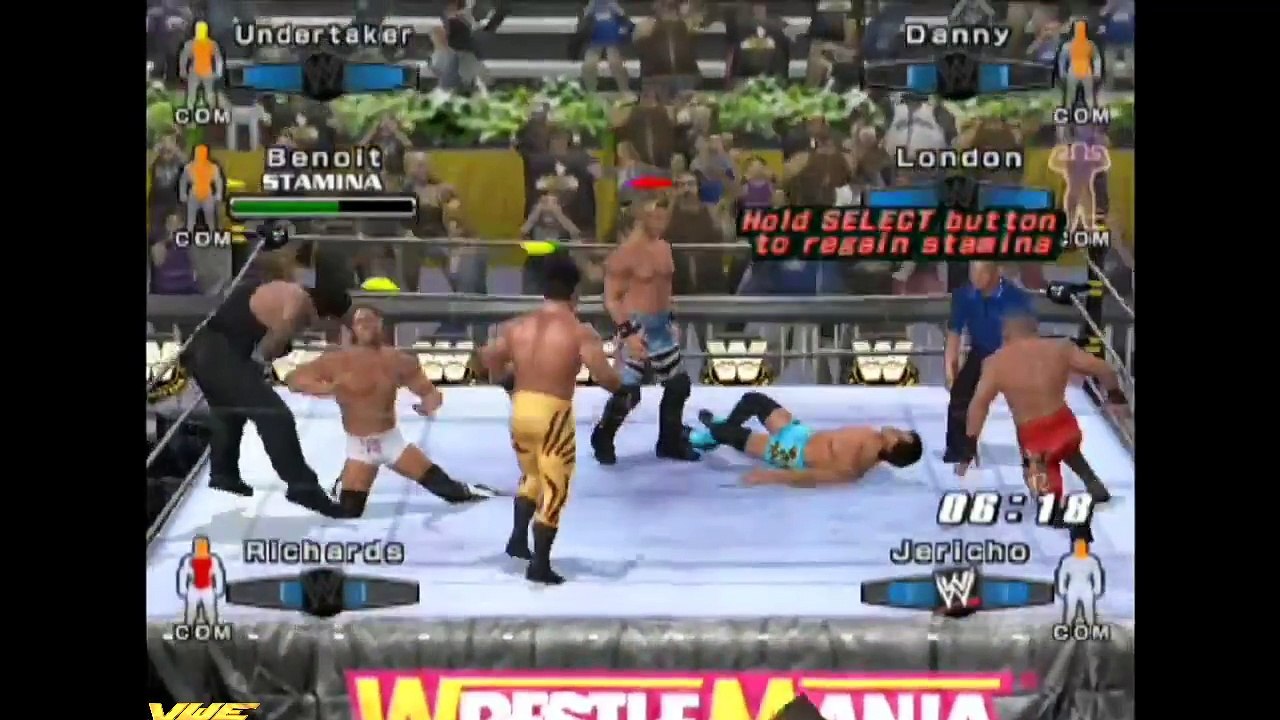 WWE SmackDown! vs. Raw 2006 - Undertaker Vs. Basham Vs. Benoit Vs. London Vs. Richards Vs.Jericho