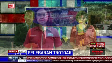 Pelebaran Trotoar di Jakarta Ditargetkan Rampung Desember 2016