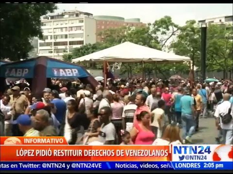 Inician concentraciones de dirigentes opositoras para exigir realización del revocatorio en Venezuela