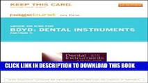 Read Now Dental Instruments - Elsevier eBook on Intel Education Study (Retail Access Card): A