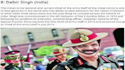 World Top 10 Best Military Commander Generals In The World 2016