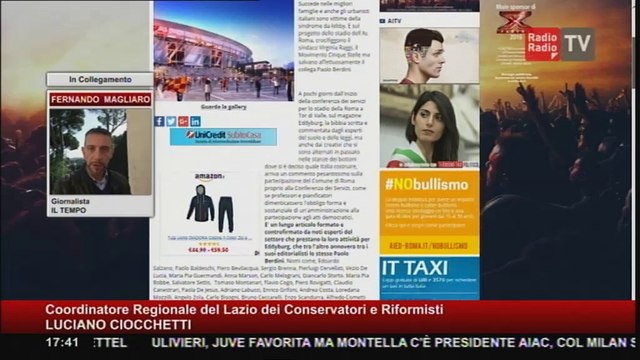 Radioradio Lo Sport - 22 ottobre 2016 -Luciano Ciocchetti e Fernando Magliaro STADIO AS Roma