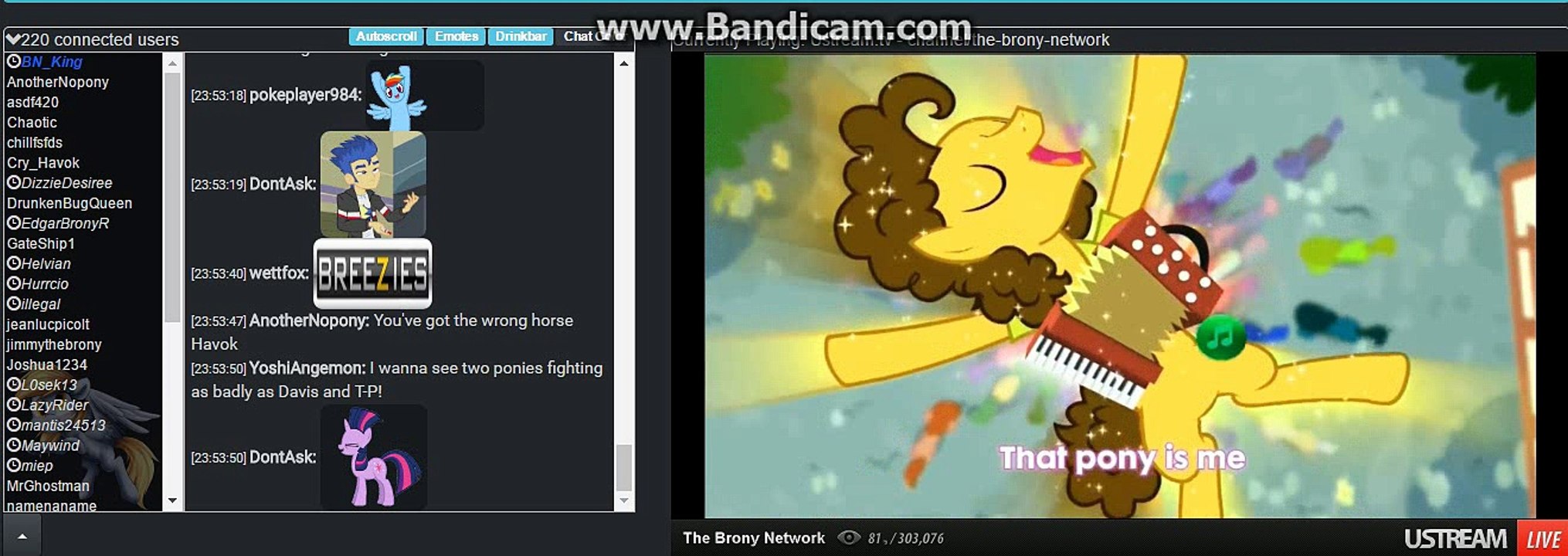 MLP S6 E24 TheBronyNetwork CHAT Live Reaction  3/3