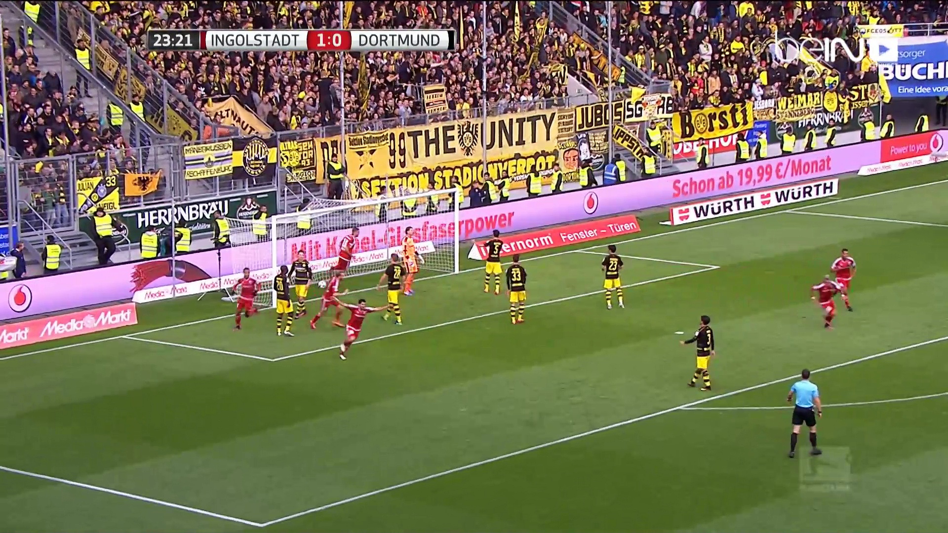 Bundesliga: Ingolstadt 3 Borussia Dortmund 3