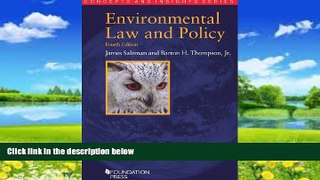 Big Deals  Environmental Law and Policy (Concepts and Insights)  Best Seller Books Best Seller