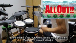 ALL OUT!! - Flower - Lenny Code Fiction - Drum Cover [叩いてみた]