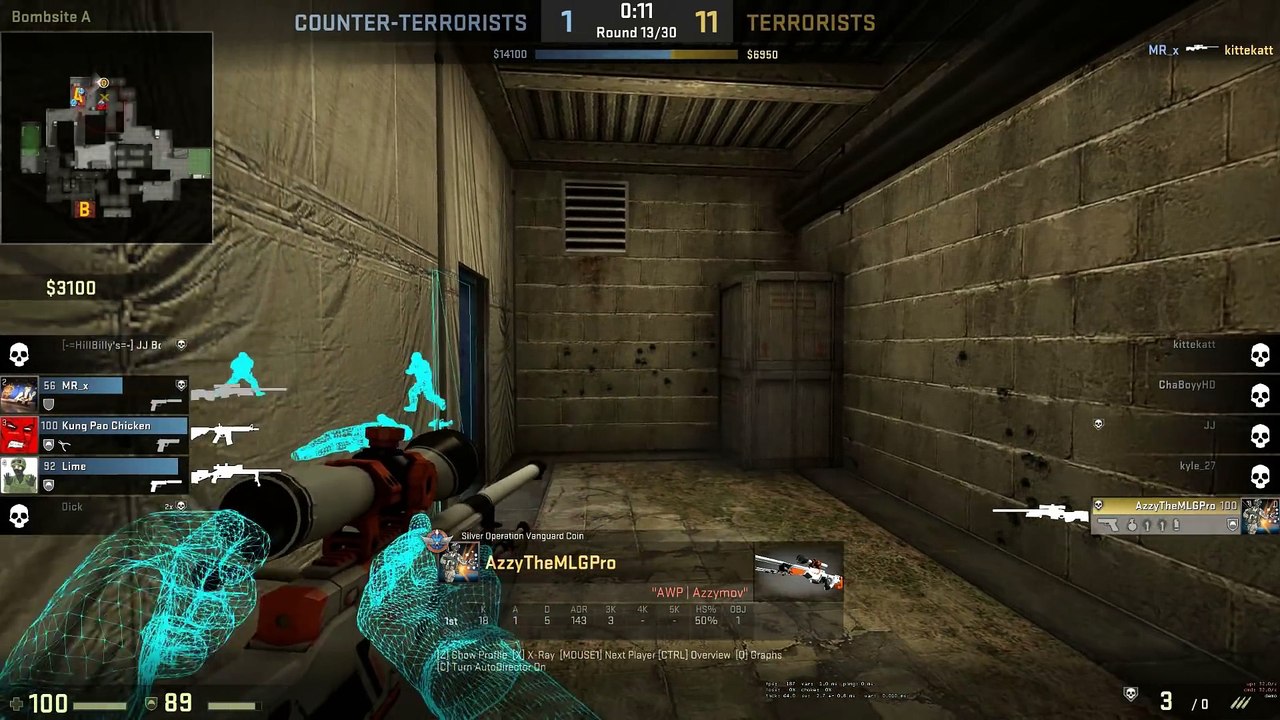 CS GO FUNNY MOMENTS - WALLBANG HACKER , MARTYRDOM TROLLING ,KEYBOARD SMASH RAGE (Funny Moments)