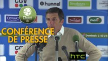 Conférence de presse RC Strasbourg Alsace - AJ Auxerre (2-1) : Thierry LAUREY (RCSA) - Cédric DAURY (AJA) - 2016/2017
