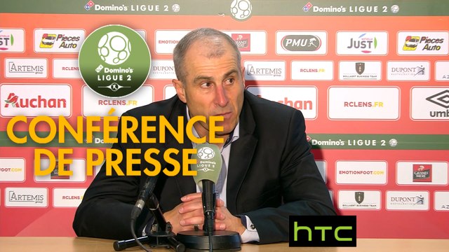 Conférence de presse RC Lens - Stade de Reims (1-1) : Alain CASANOVA (RCL) - Michel DER ZAKARIAN (REIMS) - 2016/2017