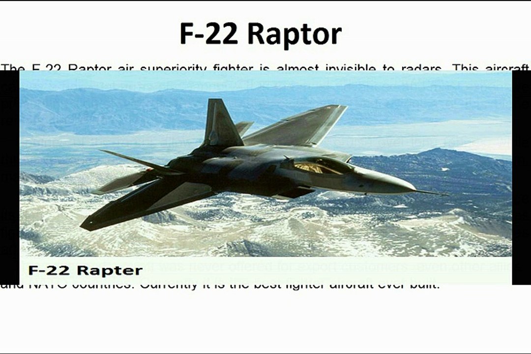 Top Ten Fighter Jets