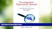 Big Deals  Investigations Operations Manual: FDA Field Inspection and Investigation Policy and