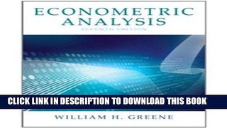 [Free Read] Econometric Analysis (7th Edition) Free Online