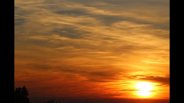 Coucher de soleil depuis ma terrasse le 22 10 2016
