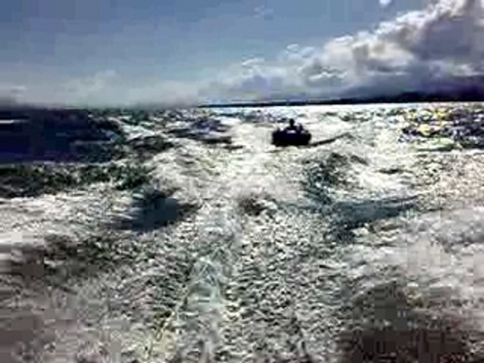 Run en bouée sur le lac léman