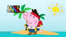 peppa pig se disfraza de jake y los piratas de nunca jamas videos para niños ene spañol