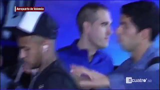 La colleja y la broma de Neymar a Luis Suárez