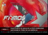 Fausto mata se queja fuertemente por las condiciones en la cual esta el tunel de las americas