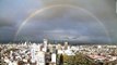 Rainbow Emerges Over Mexico City