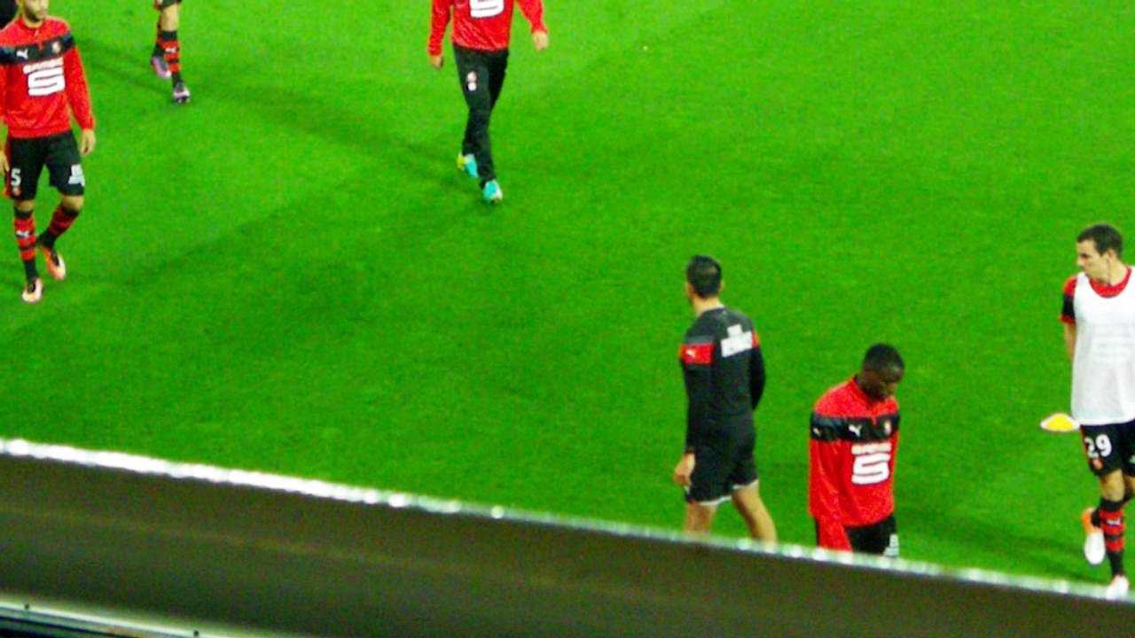 22/10/16 : SRFC-FCN : les Rennais à l'échauffement