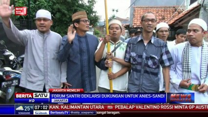 Forum Santri Deklarasi Dukung Anies-Sandi