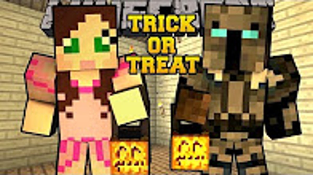 popularmmos Minecraft - TRICK OR TREATING RACE! (AVOID BULLIES & COLLECT CANDY!) Mini-Game
