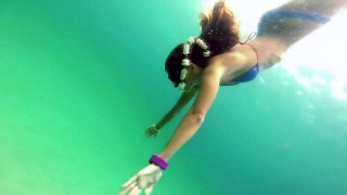 Go Pro Camera Underwater Bikini Girl Beautiful 39