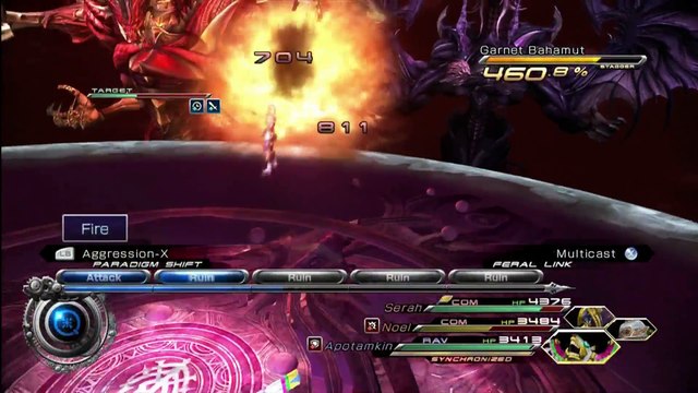 FFXIII-2 [HD] WALKTHROUGH PART 64 - FINAL BOSS BATTLES (3 OF 3) JET, GARNET & AMBER BAHAMUT [5 STARS]