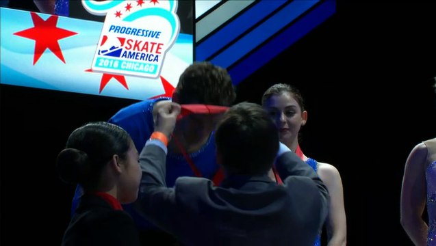 Pairs Medal Ceremony 2016 Skate America