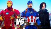 Iron Man vs Captain America & Winter Soldier - Epic Superheroes Battle