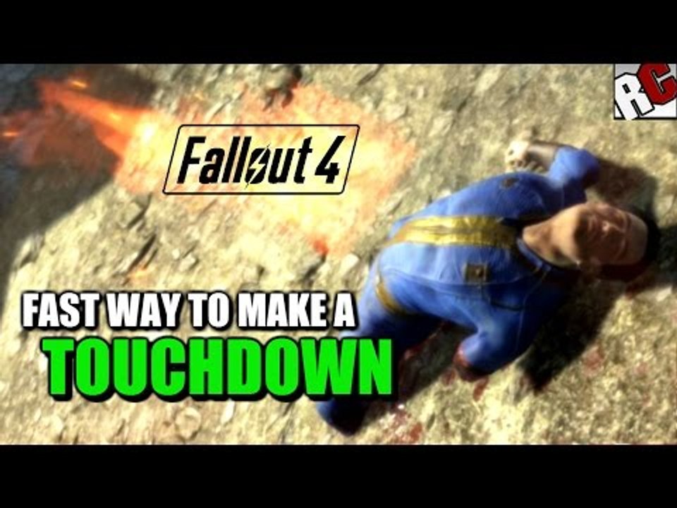 Fallout 4 - Fast Way to do a Touchdown (How to make a Touchdown - Mini Nuke Method)