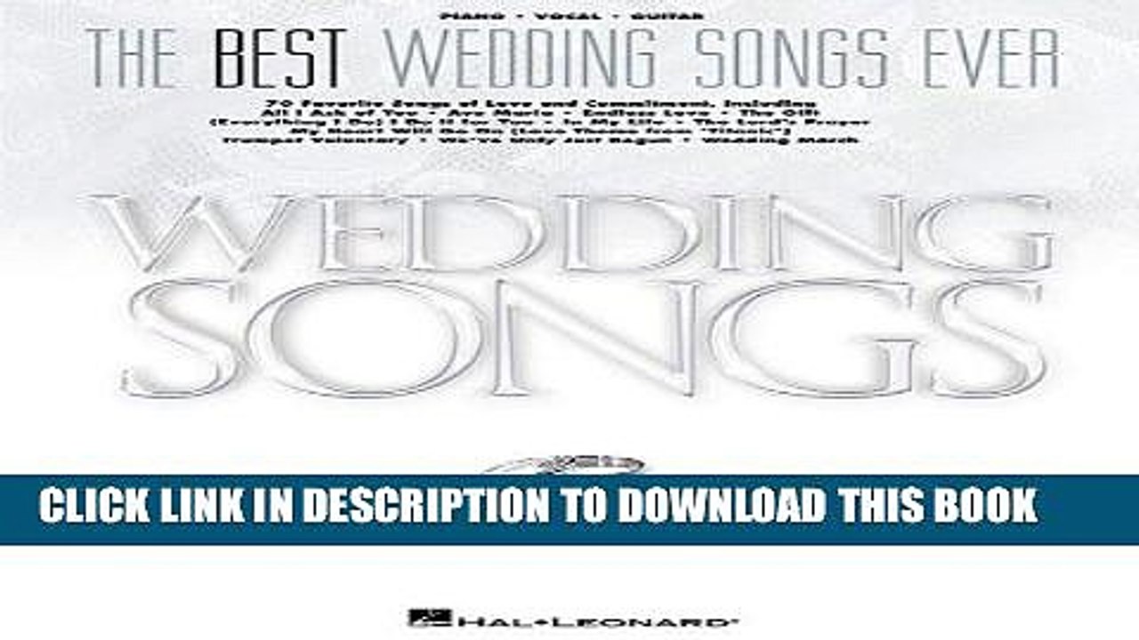 [Read PDF] THE BEST WEDDING SONGS EVER Ebook Free