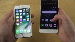 iphone 7 vs huweie p9 speed test - Which is faster