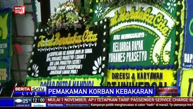 4 Jenazah Korban Kebakaran di Tangerang Dimakamkan