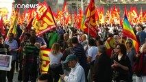 Sztrájk és tüntetés az olasz munkaügyi változások miatt