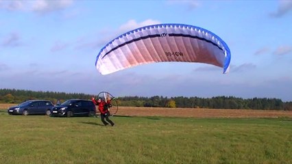 Premier vol en paramoteur