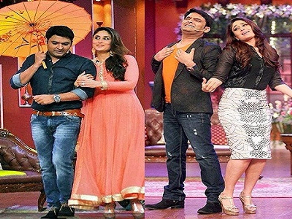 Kapil Sharma Kissing with Kareena Kapoor in The Kapil Sharma Show