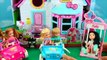 DOLLHOUSE!!! Kelly Dolls & Barbie Baby Doll House in the Hello Kitty Playset + Nursery & Bath Room