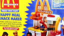 McDonalds DIY HAMBURGERS!!! Happy Meal Magic Desserts on Ice Cream Cart Wooden Food DisneyCarToys