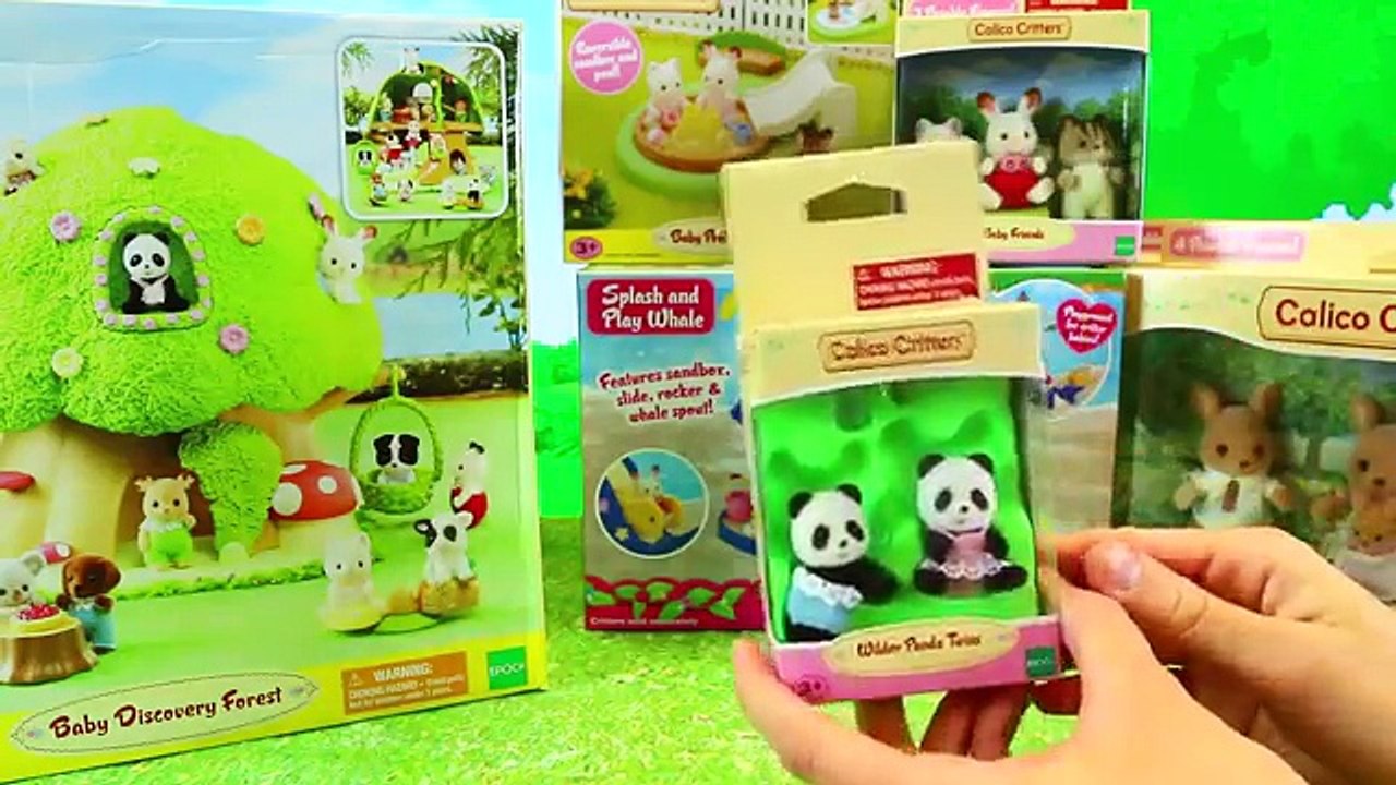 Calico Critters BABY Playsets Cute Baby Treehouse, Swimming Pool & Sandbox Whale Park DisneyCarToys