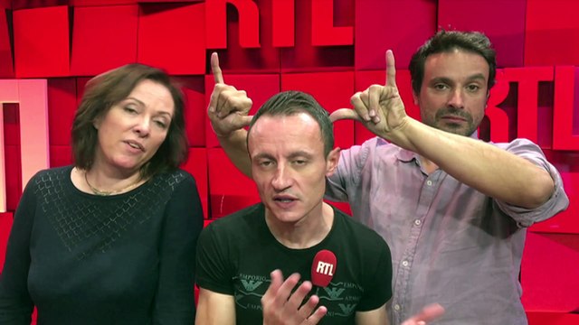 Bruno Salomone en Goldorak dans les couloirs de RTL