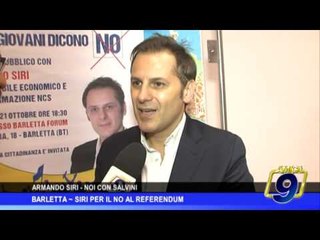 Barletta |  Siri per il No al Referendum