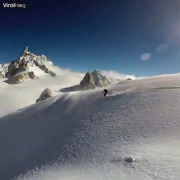 Voilà comment on déclenche une belle avalanche!